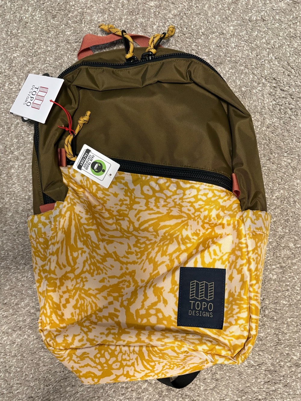 Topo Designs Light Pack 18.5 L Backpack - Desert Palm Riptide